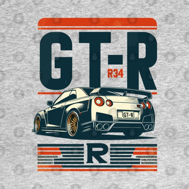 Nissan GTR R34 by Vehicles-Art